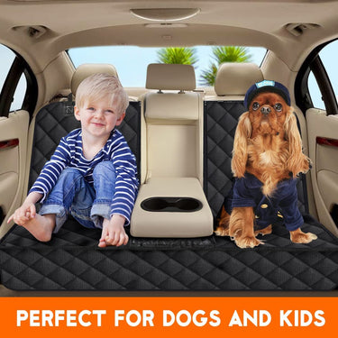 Dog Car Seat Cover, Back Seat Cover for Dogs Pet Car Seat Protector Waterproof Bench Car Seat Cover, Non - Slip Reat Seat Cover Fits Middle Armrest for Most Cars Trucks Suvs - Black - Melillo EnterprisesCar Travel AccessoriesCarriers & Travel ProductsDogs